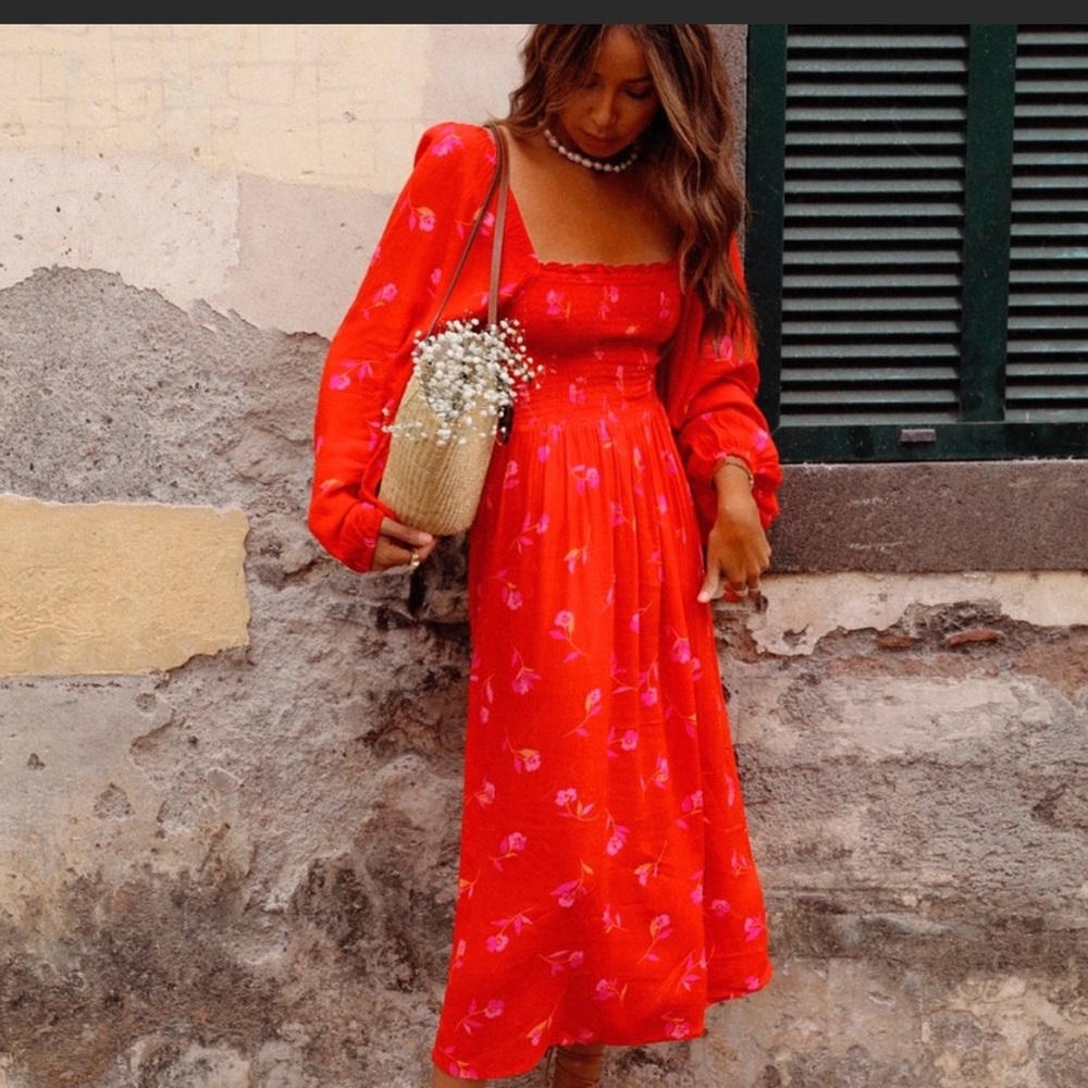 ISO: Billabong Best Coast Smocked Midi Dress
